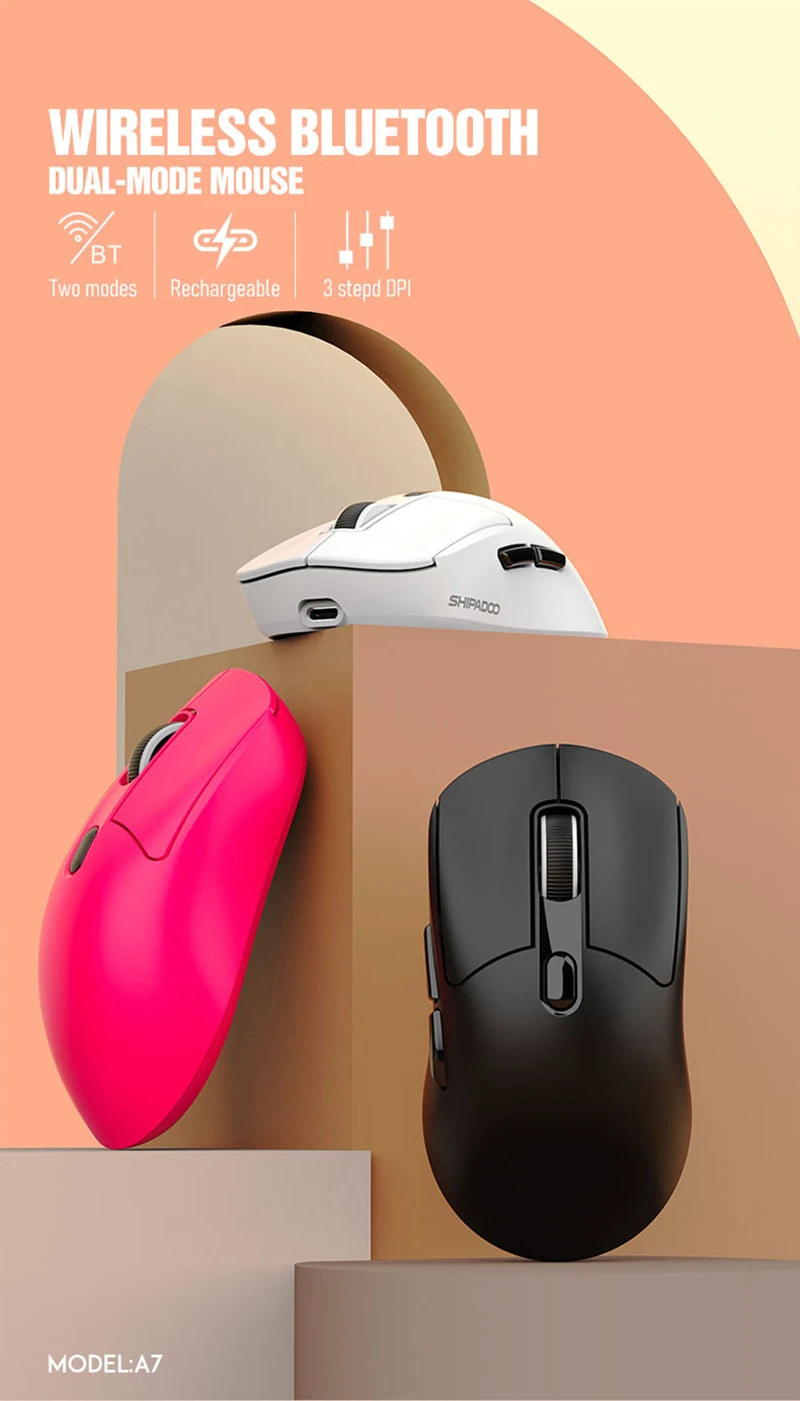 

NEW Wireless Mouse For Laptop PC Bluetooth Mouses Computer Silent Mice USB mouse Ergonomic Gaming Mouse 2026