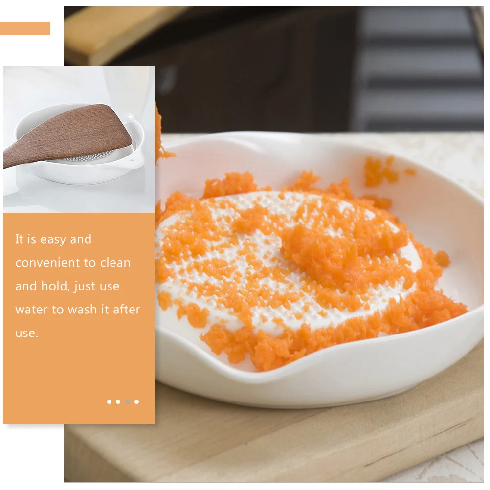 

2Pcs Multi-Function Food Grinder Ceramic Wear-Resistant Ginger Grater Garlic Plate Kitchen Grinding Tool Complementary Food