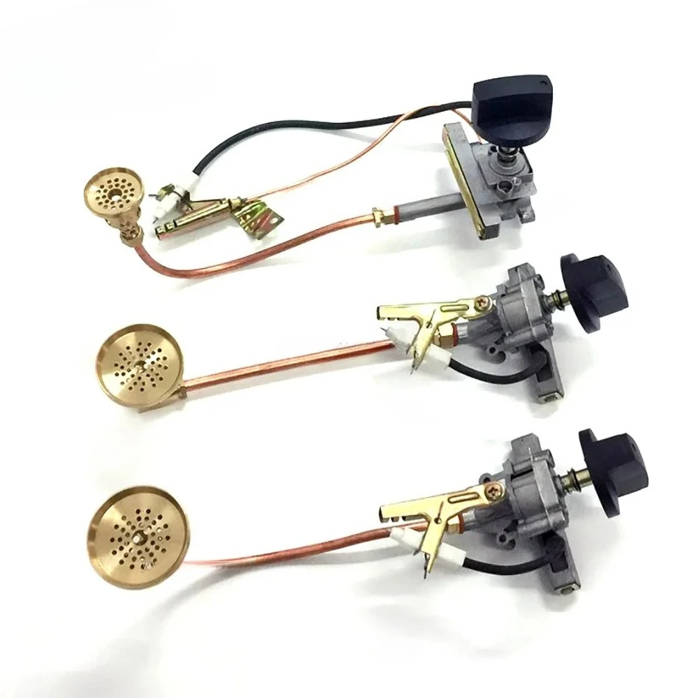 Brass LPG Energy Saving Burner Core Gas Stove Parts Piezo Igniter Ignition Switch For Household Stove & Cotton Candy Machine