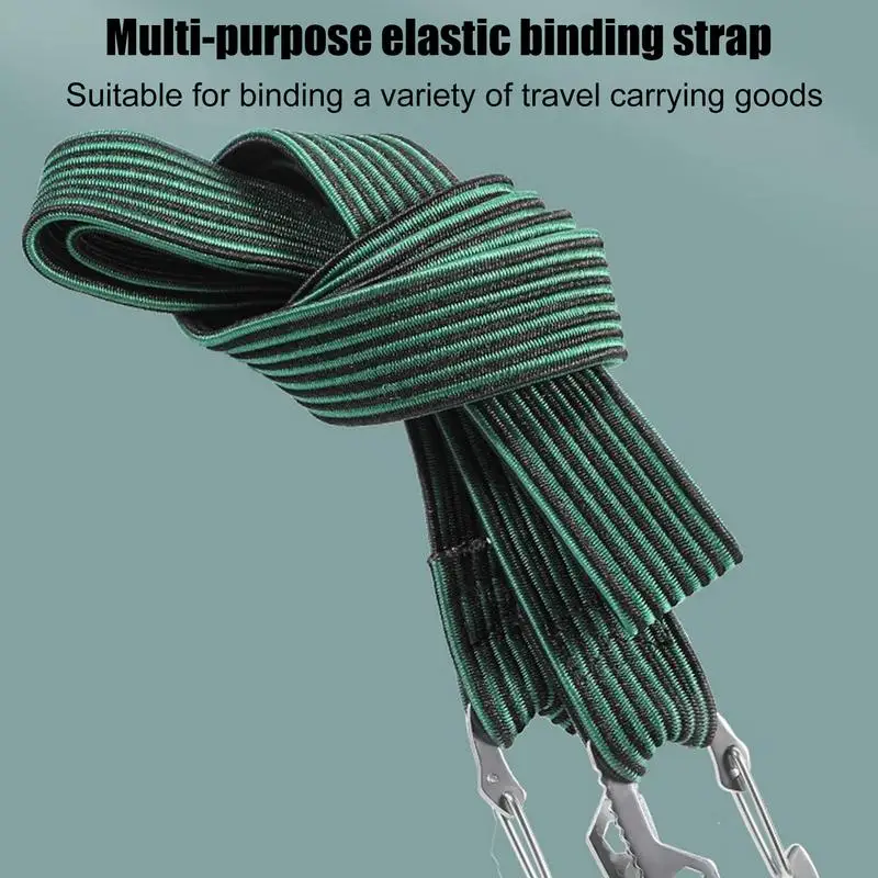 Elastic Rope Cord Elastic Drawstring Adjustable Elastic Rope Portable Hooked Elastic Rope Binding Rope For Motorcycles Travel