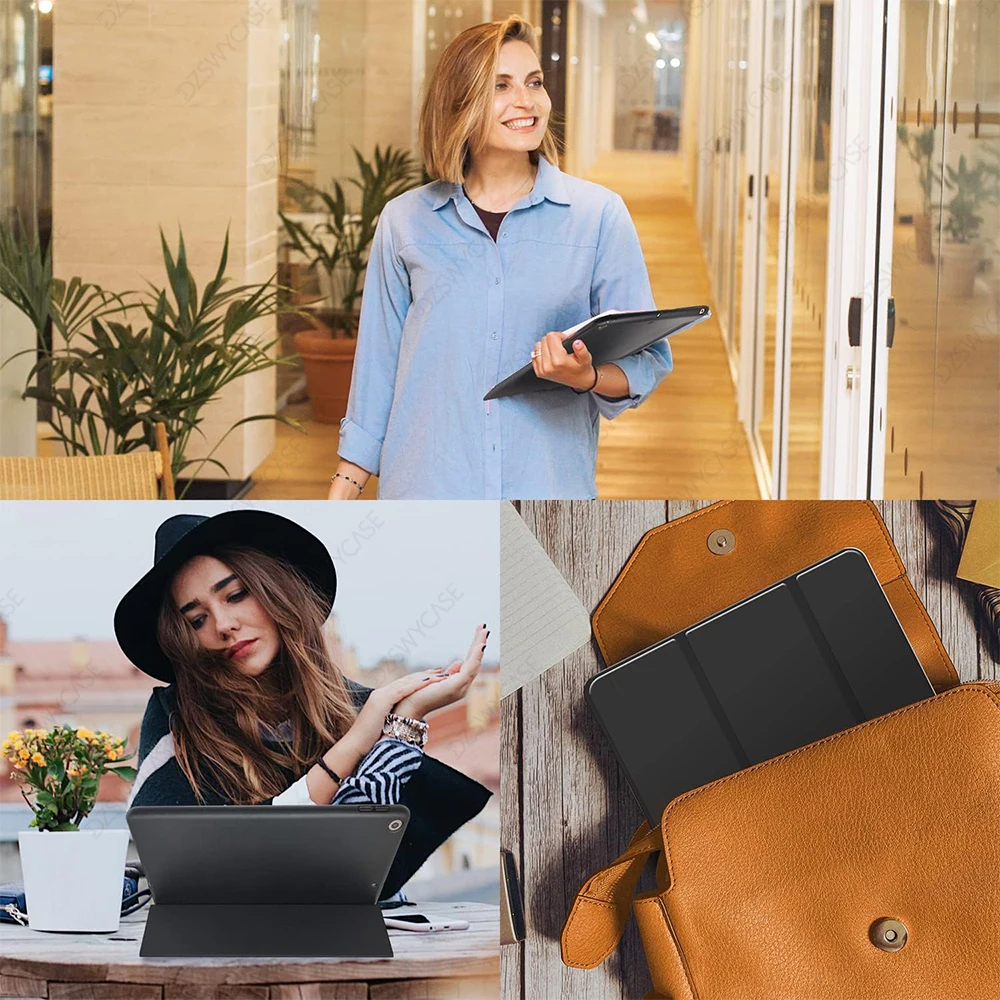 حافظة لجهاز iPad 9th/8th/7th Generation 10.2 بوصة حافظة 2021 2020 2019، حافظة واقية رفيعة وخفيفة الوزن غطاء سيليكون ذكي