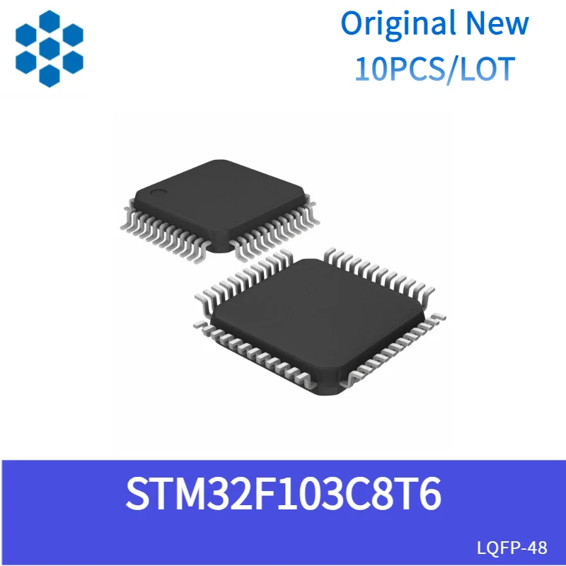 

Original New 10pcs/lot STM32F103C8T6 LQFP-48 ARM Cortex-M3 32-bit Microcontroller -MCU