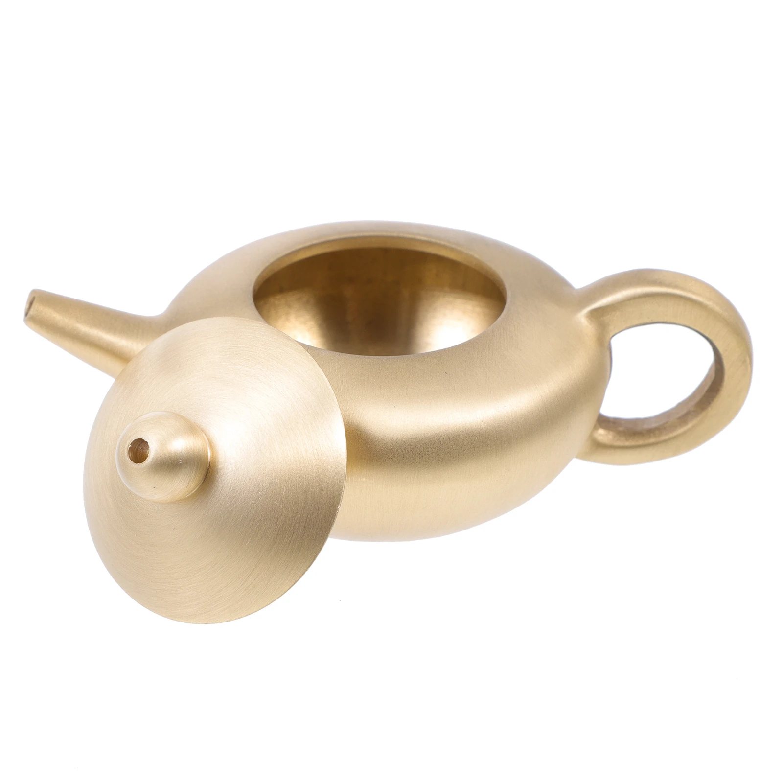 

Copper Teapot Crafts Mini nament Exquisite Design Decorative Desk Japanese Style Creative Gift Premium Material H