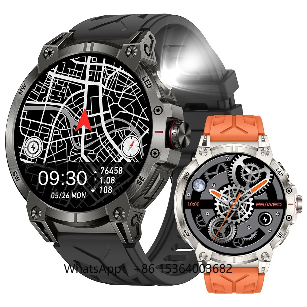 

TJXL-KC89 Kids Smart Watch LED Lighting 1.8 Large TFT Screen IP68 Waterproof Heart Rate Blood Oxygen Monitor Silica Gel Compatib