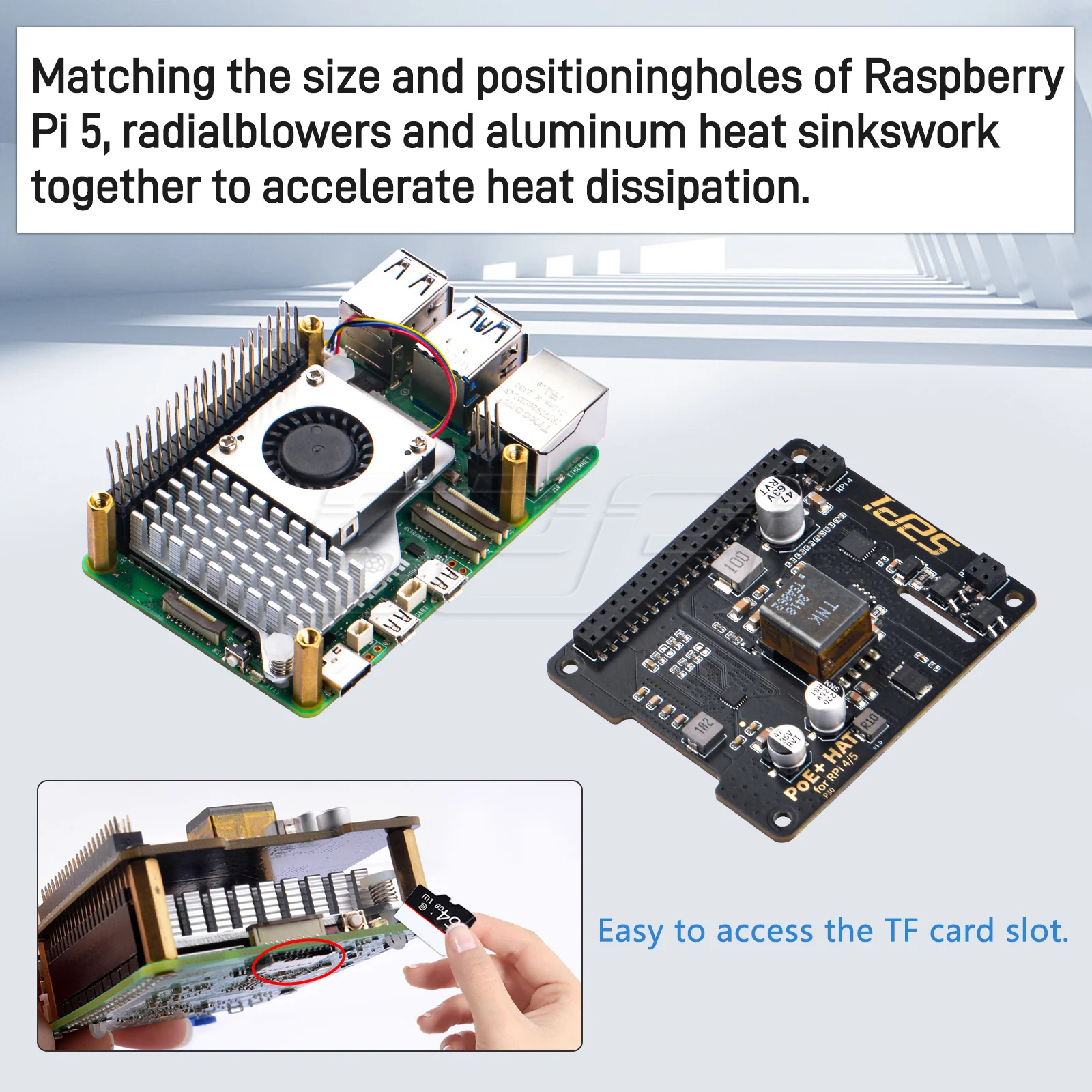 Imagem -04 - Kit Refrigerador Ativo para Raspberry pi 52pi P30 Poe Hat