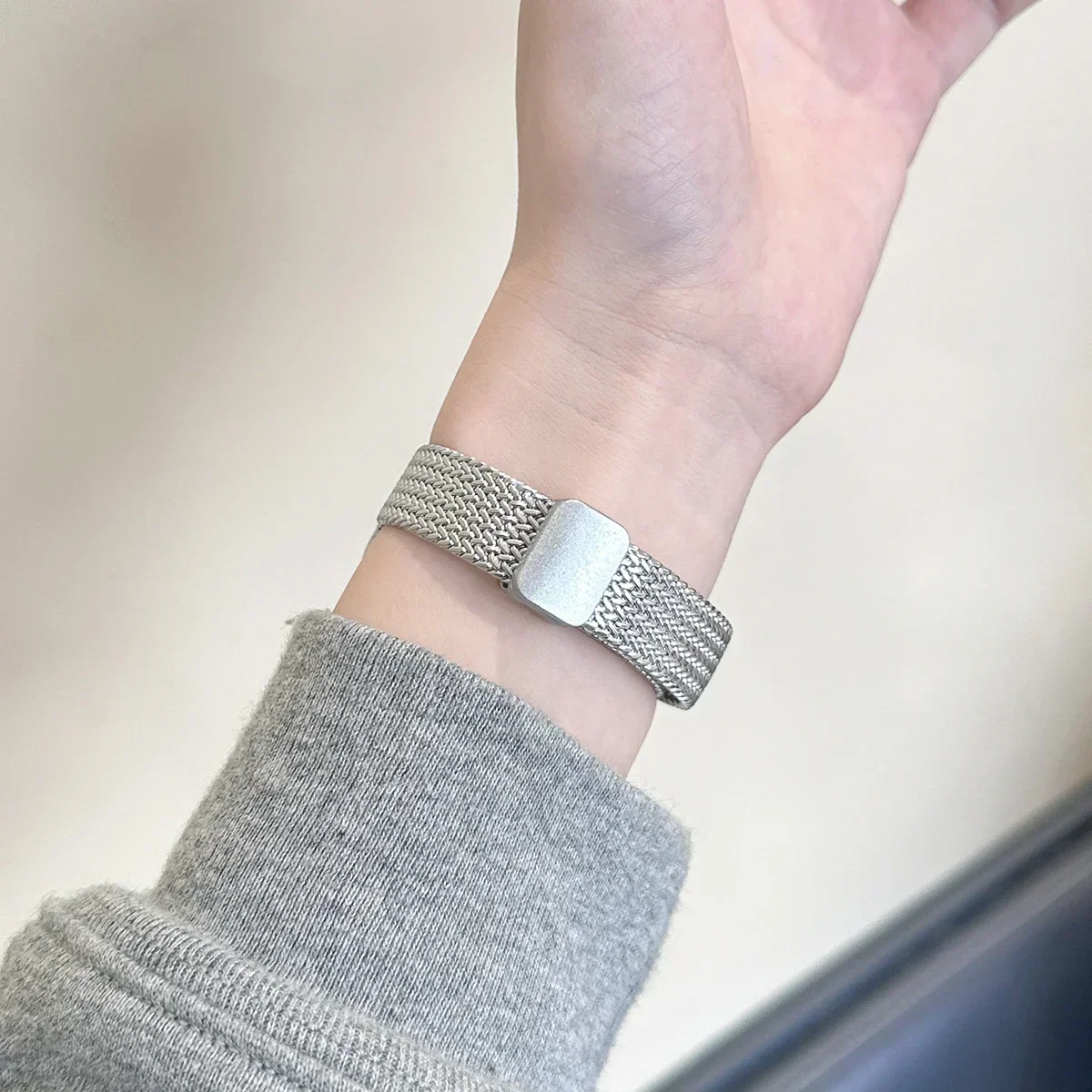 Magnetisches Faltbares Schleifenband für Apple Watch Ultra 2 49mm 45mm 41mm Stahl-Uhrenarmband für iWatch Serie 1 2 3 4 5 6 7 8 Ultra – Detail 7
