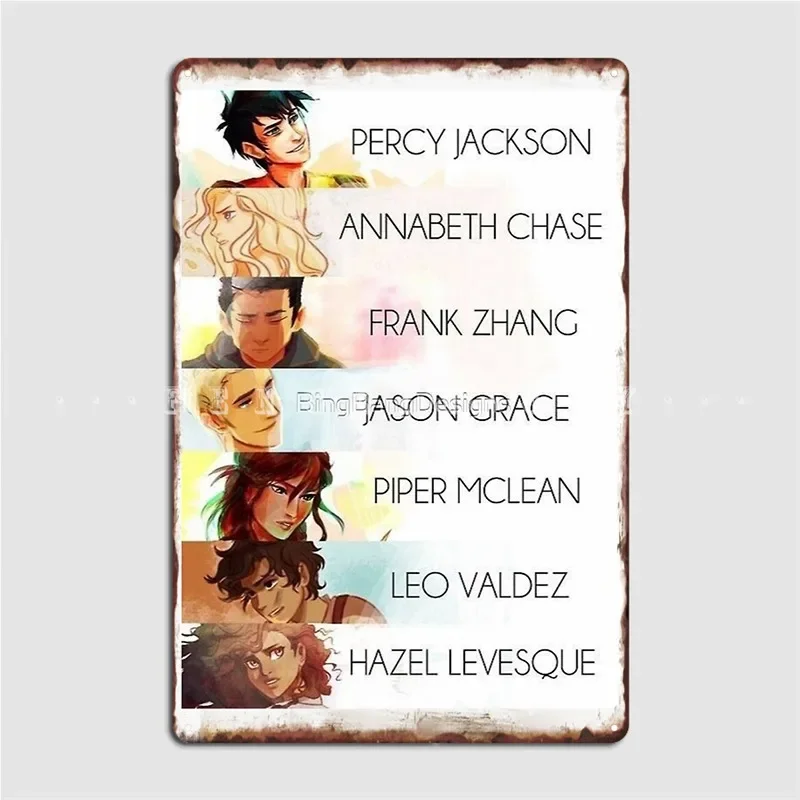 Percy Jackson Metal Plaque Poster Cinema Kitchen Garage Club Customize Wall Plaque Tin Sign Poster