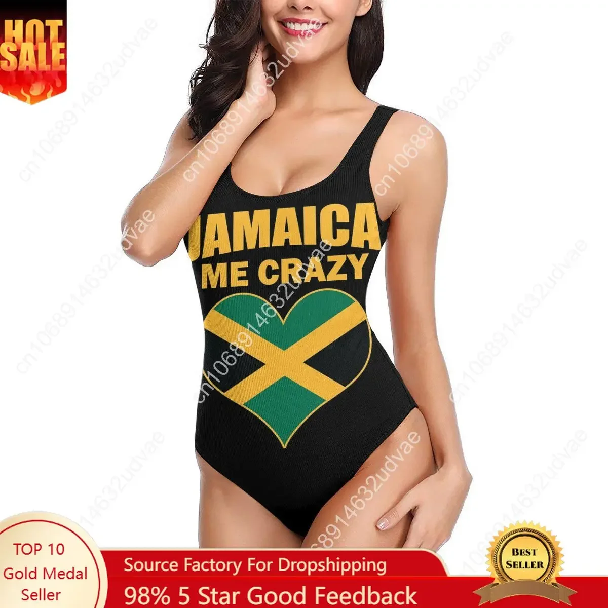 Jamaican Me Crazy Jamaica Quote Print sexy Bikinis Women Swimsuit Low Waist soft Women Sports bathing suit SwimSuit M1