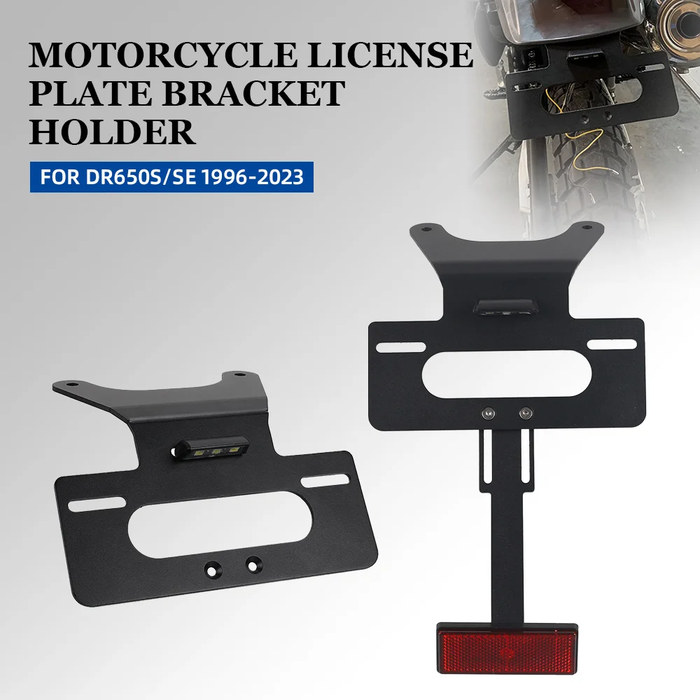 

DR650 S DR 650SE Motorcycle Aluminium Accessories License Plate Bracket Holder FOR SUZUKI DR650S/SE 1996-2020 2021 2022 2023