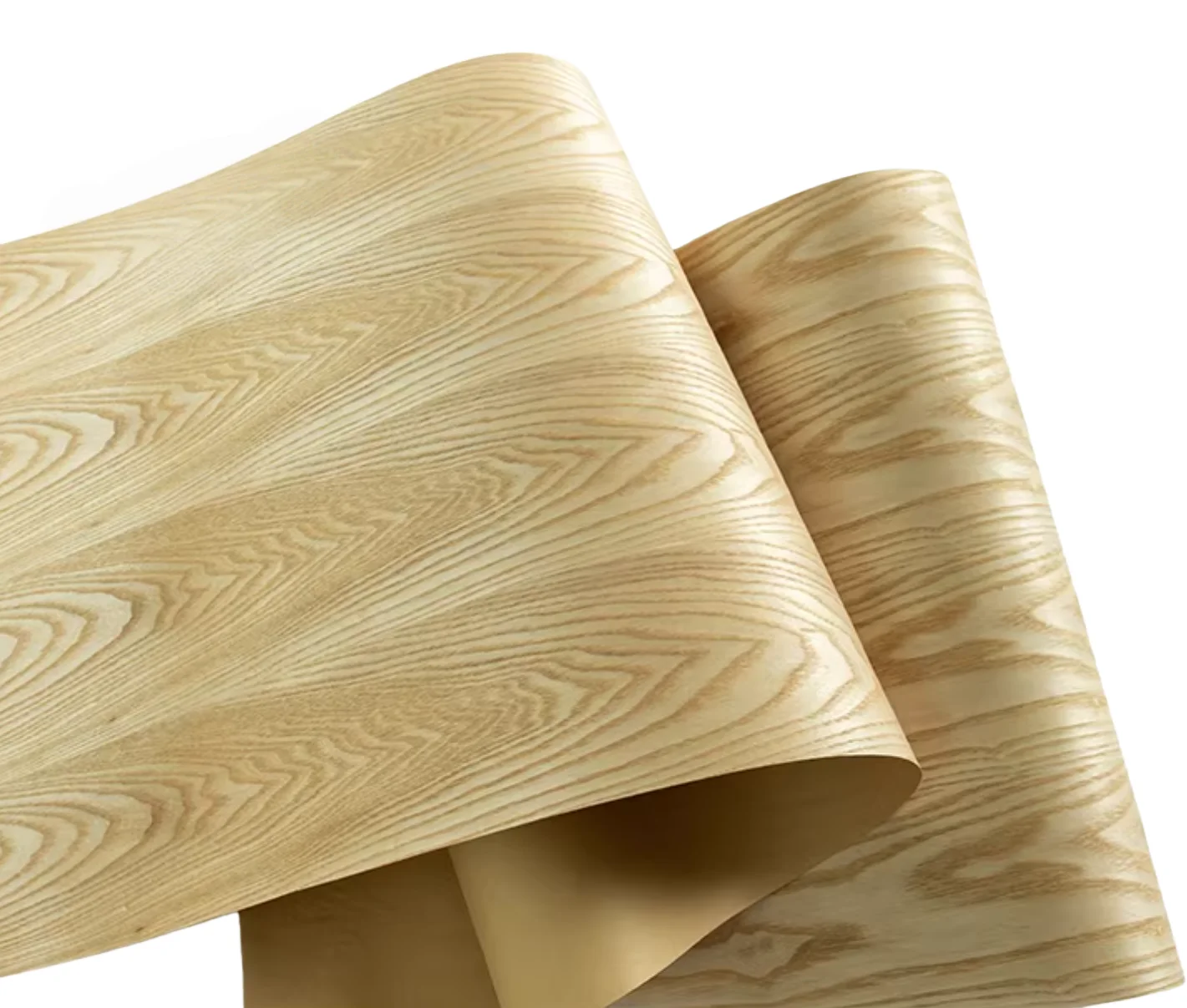 0.25MM  Kraft Paper Backed Natural Figured Ash Wood Veneer Furniture Decoration Veneer