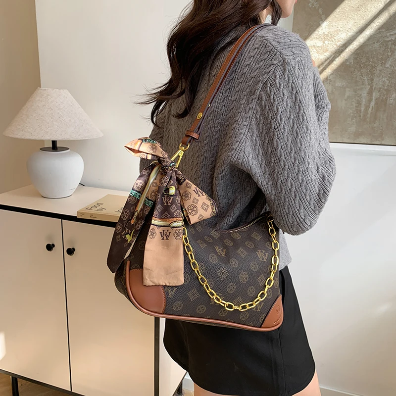 

Famous Designer Leather Tote Bags For Women Elegant Shoulder Handbag Luxury Brand Ladies Crossbody Bag Classic Popular
