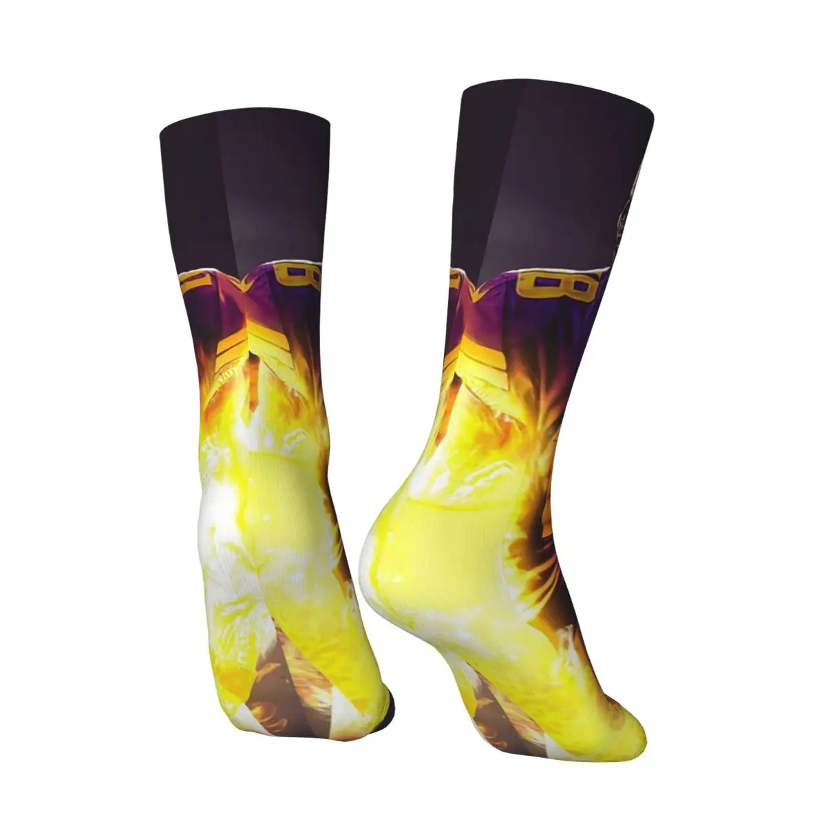 All Seasons Justin Jefferson Griddy Design Socks Harajuku Sport Middle Tube Socks Fashion Stockings for Men Women