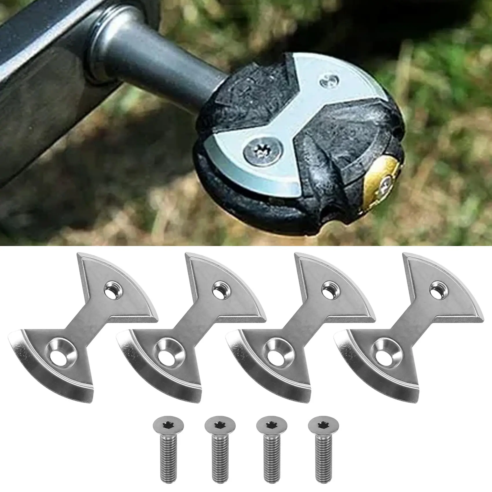 A06R Cycling Pro Титановые Mtb велосипедные педали, шипы для Speedplay Zero 4, 4 болта, запасные части для велосипеда