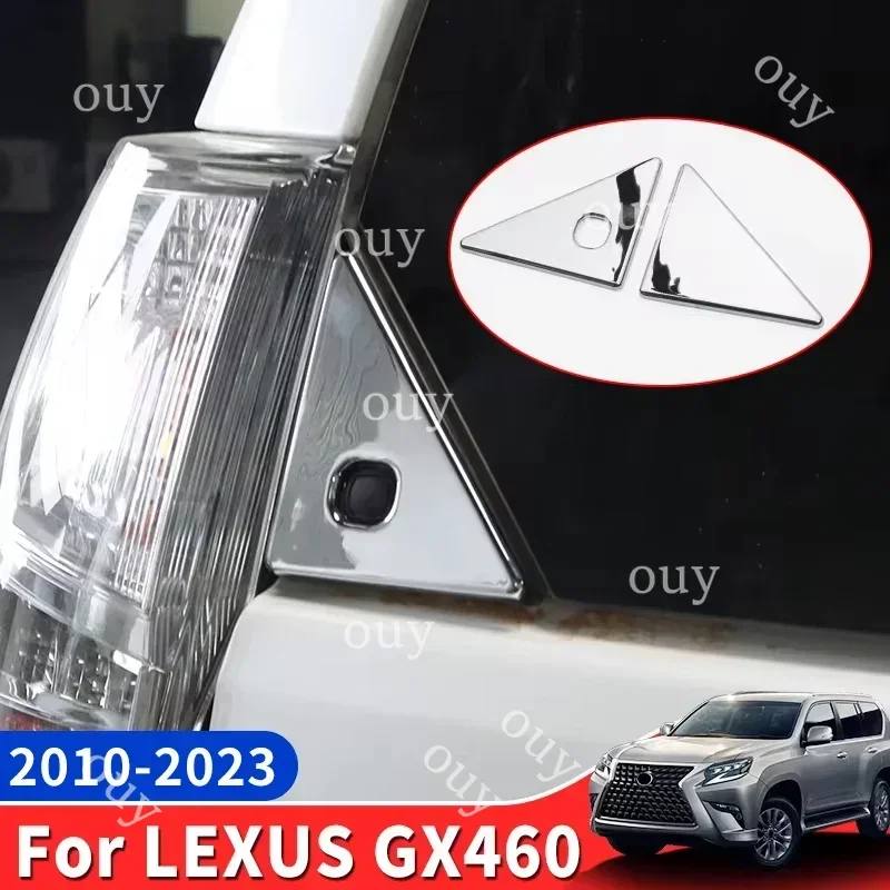For Lexus GX460 2010-2023 2022 2021 2020 2019 2018 GX 460 Rear Window Triangle Sequins Tuning Exterior Modification Accessories