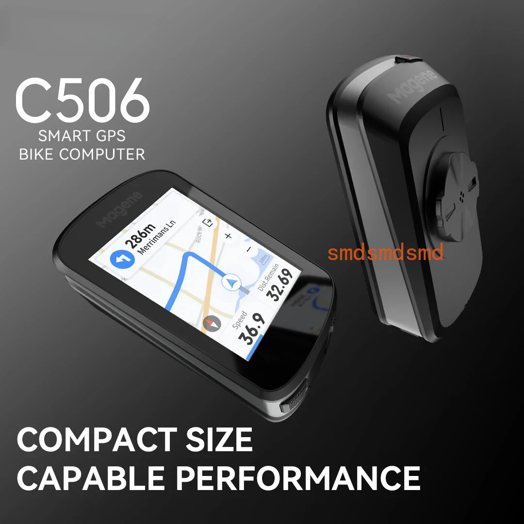 C506 GPS Bike Computer Navigation WiFi Cycle Speedometer Cycling Digital Stopwatch 2.4 Odometer Bluetooth Ant Indoor
