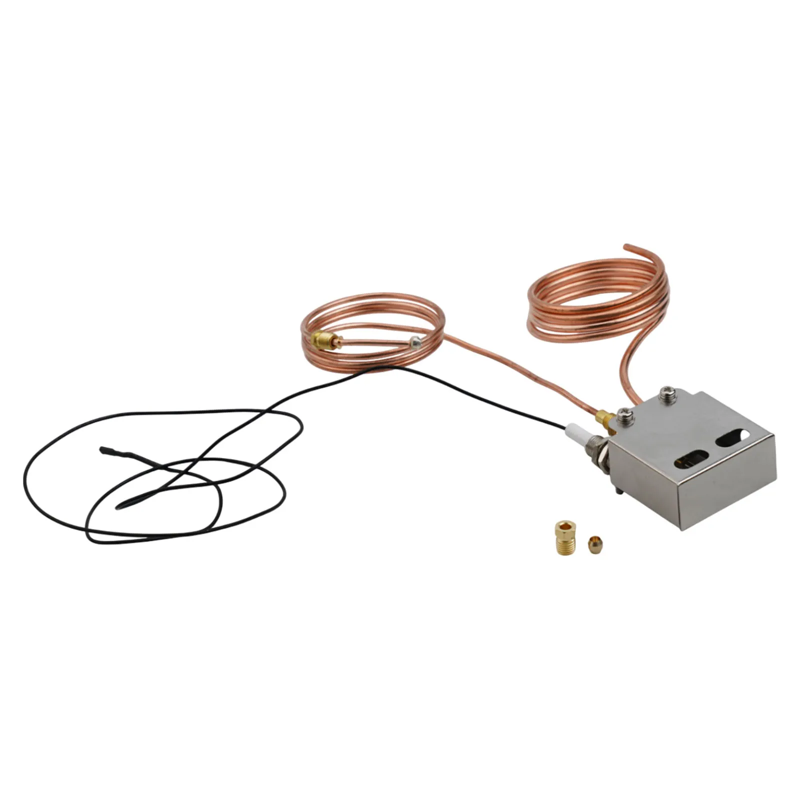 Replacement Pilot Burner Kit for Propane Fireplaces Includes Stainless Steel Construction and Copper Inlet Tube
