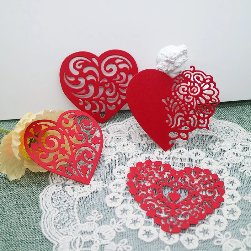 Love Bookmark Greeting Card Cutting Dies Embossing Handicrafts Mold Scrapbook Paper Craft Knife Mould Blade Punch Stencils Dies