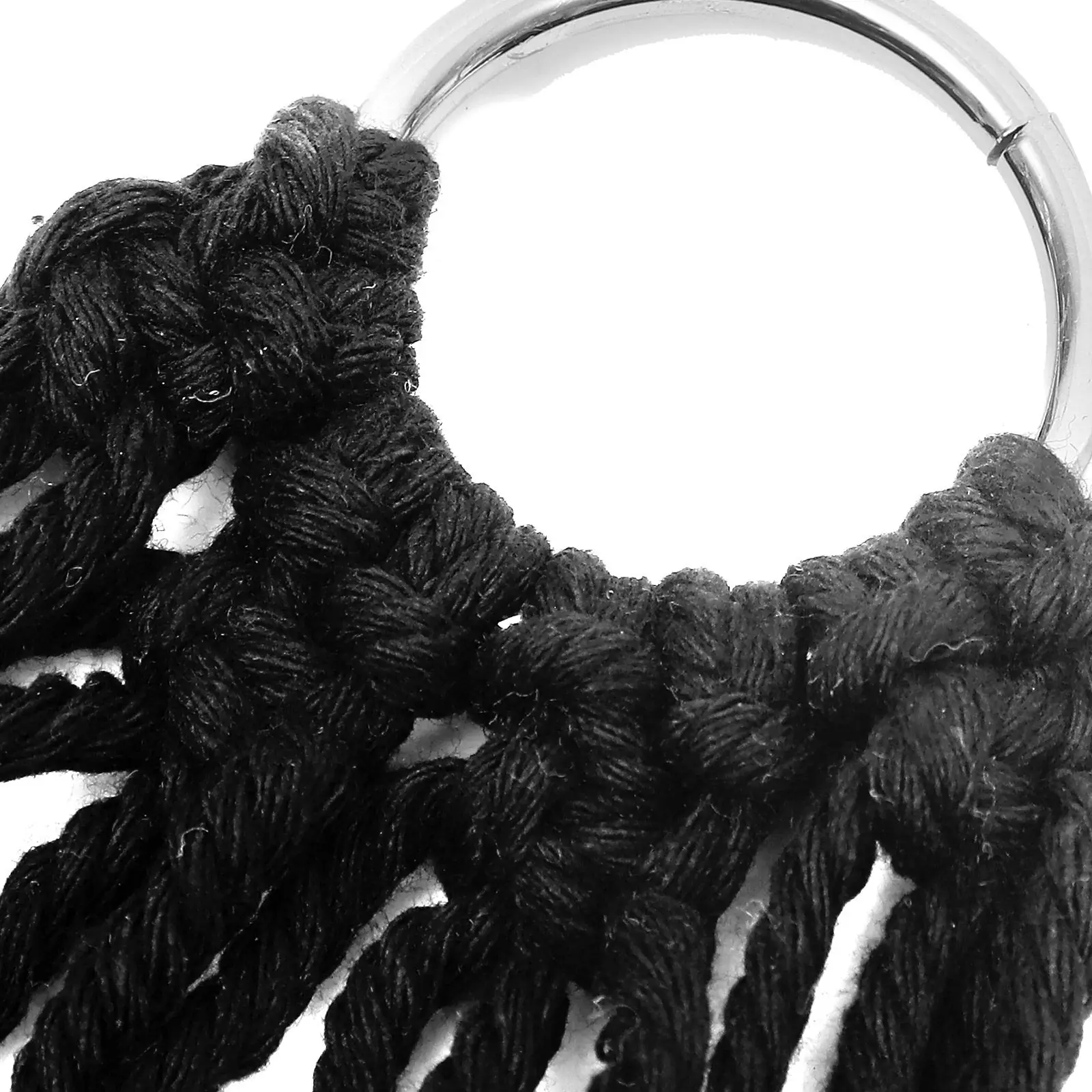 

Macrame Fruit Basket Hanging Wall Mounted Vegetable Storage Basket with Rope for Kitchen Space Saving Hanging Fruit Hammock