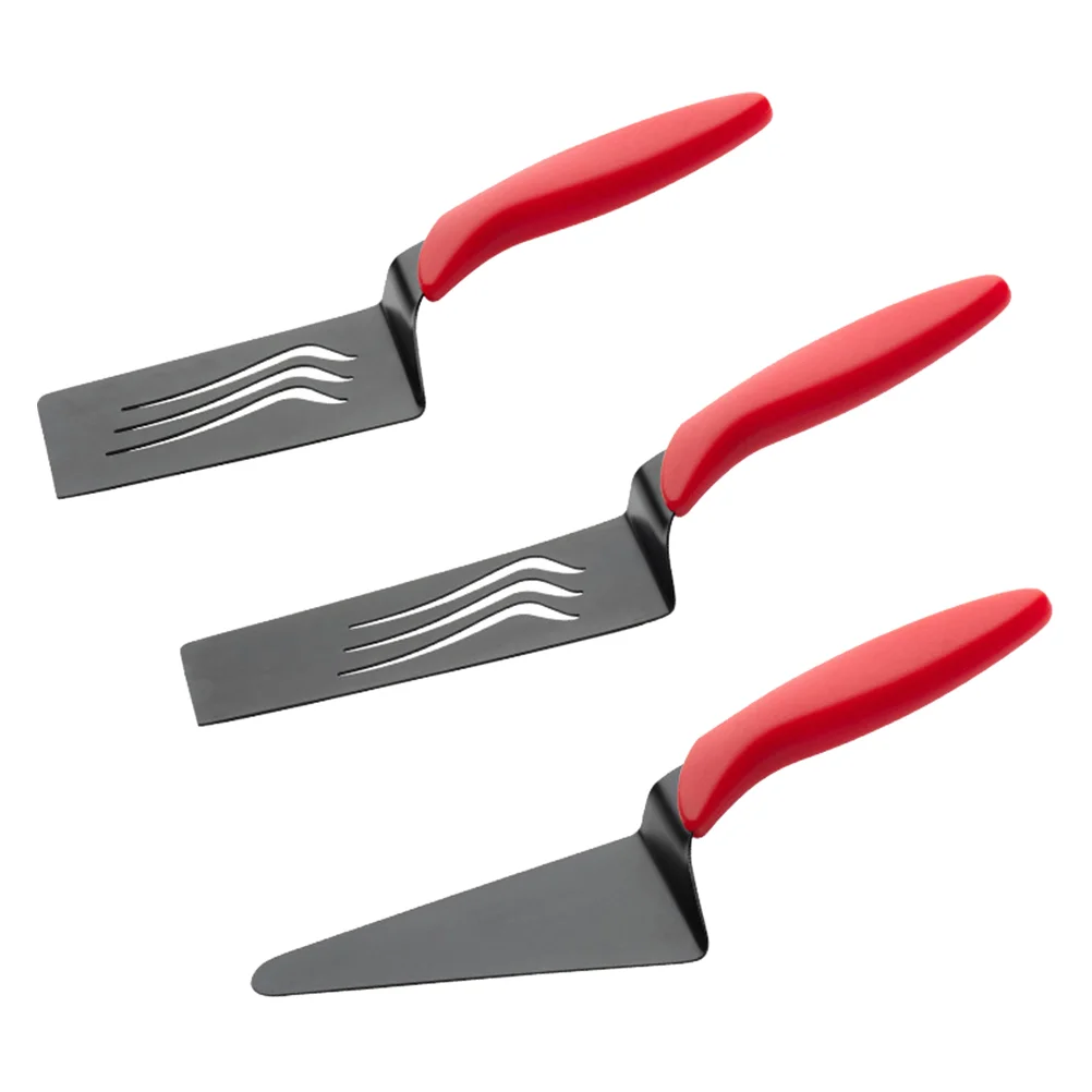 

3 Pcs Cooking Spatula Pizza Baking Cake Transfer Rectangle Metal Stainless Steel Spatulas