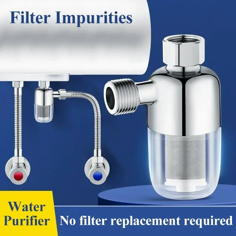 

Washing Machine Effluent Purifier Front Filter Bathroom Kitchen Brass Universal Faucet Sediment Filter Water Heater Front Filter
