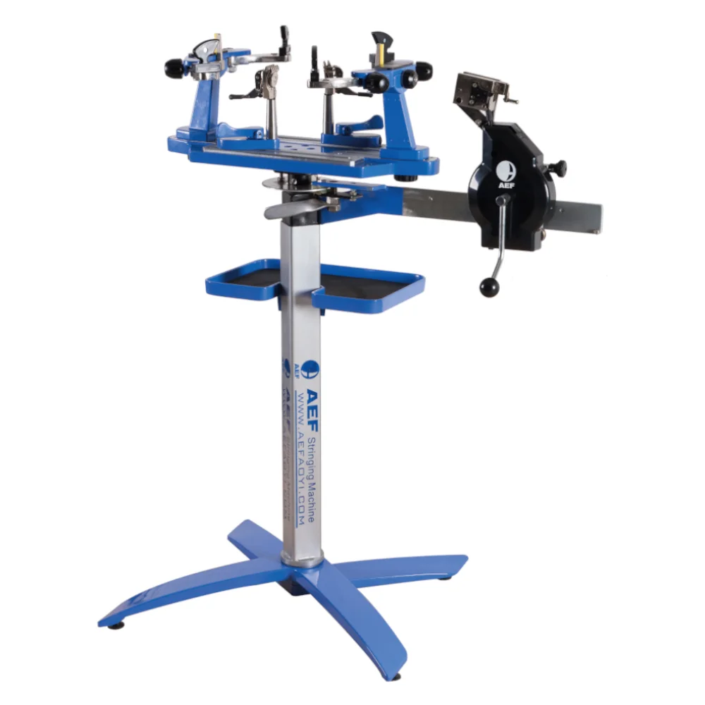 AEF Stringing Machine - Tennis & Badminton - Upright Crank Spring Tension Head