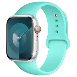 Soft Silicone Band for Apple Watch 9 8 7 6 5 4 3SE Strap Bracelet for iWatch Ultra2 49mm 45mm 41mm 40mm 44mm  42mm Watch Band