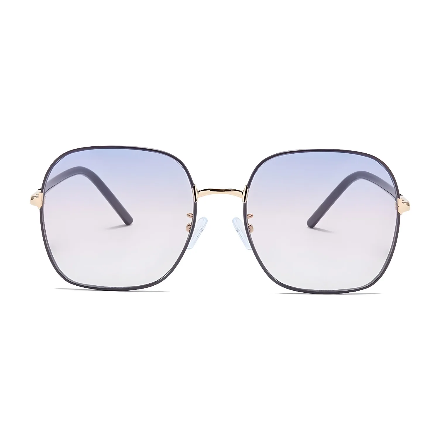 

Luxury Women Gradient Lens Sunglasses Fashion Metal Square Frame Sun Glasses UV400 Retro Elegant Dual Color Party Eyewear 76386