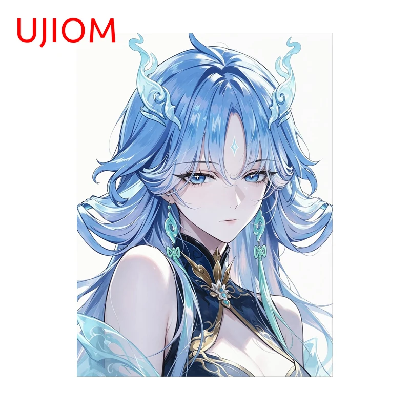 UJIOM Qingxiao Big Bouncy Castle Wall Sticker Fashion Personality Wuthering Waves Decal Suitable For Papel Tapiz Pared Adhesivo