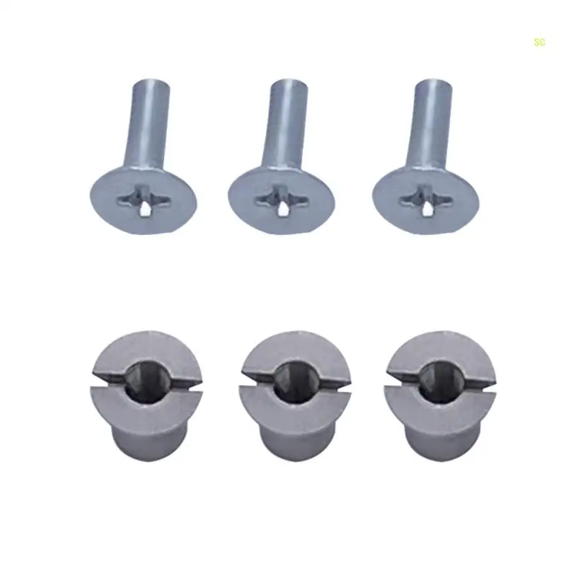 3Pairs Screws for DIY Speakers Open Reel Tape Screws Metal Material Male And Female Screws Dropshipping