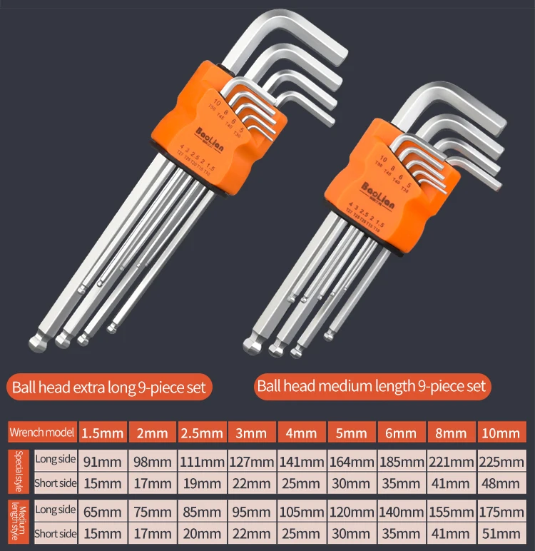 9-teiliges Torx-Sternschlüssel-Set, Inbusschlüssel, Sechskantschlüssel, Schlüsselsatz, Pflaumenblüte, Dual-End, L-Typ, Sternschraubendreher, Handreparaturwerkzeug – Detail 9