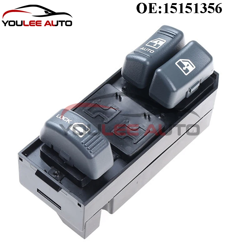 

New 15151356 15692685 Truck Driver Side Power Window Switch For Chevrolet Blazer Suburban S10 Tahoe GMC Jimmy Yukon Auto Parts