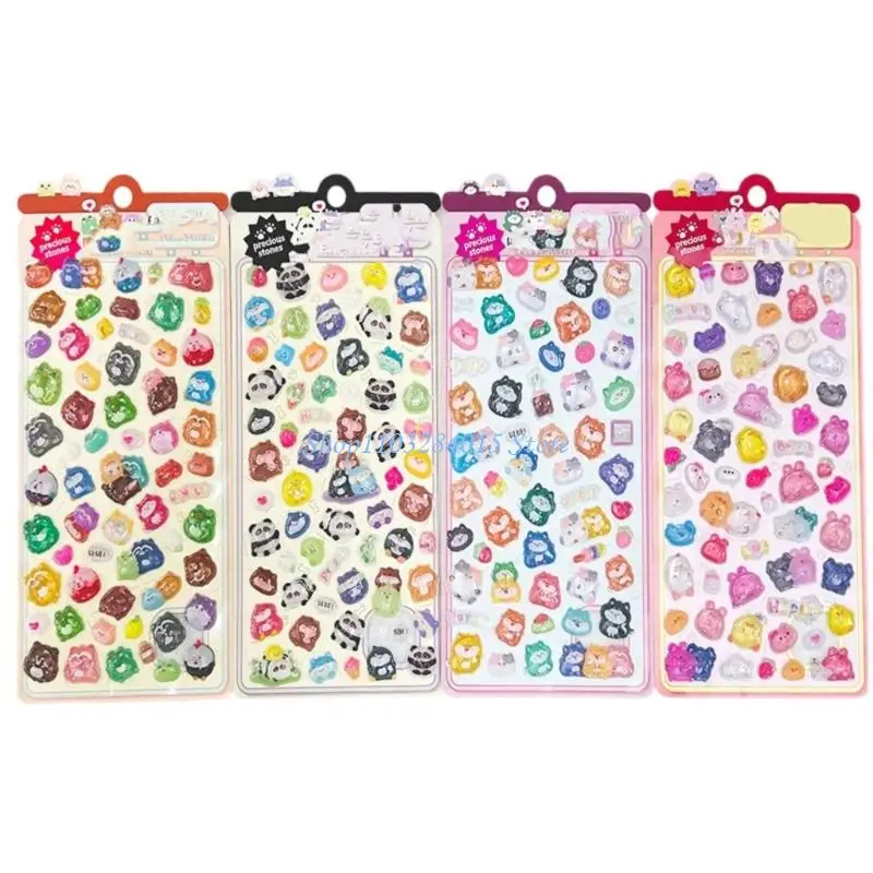 

R6FF Animal Sticker Decorative Foam Sticker for Art Craft Scrapbooking Journals Phone