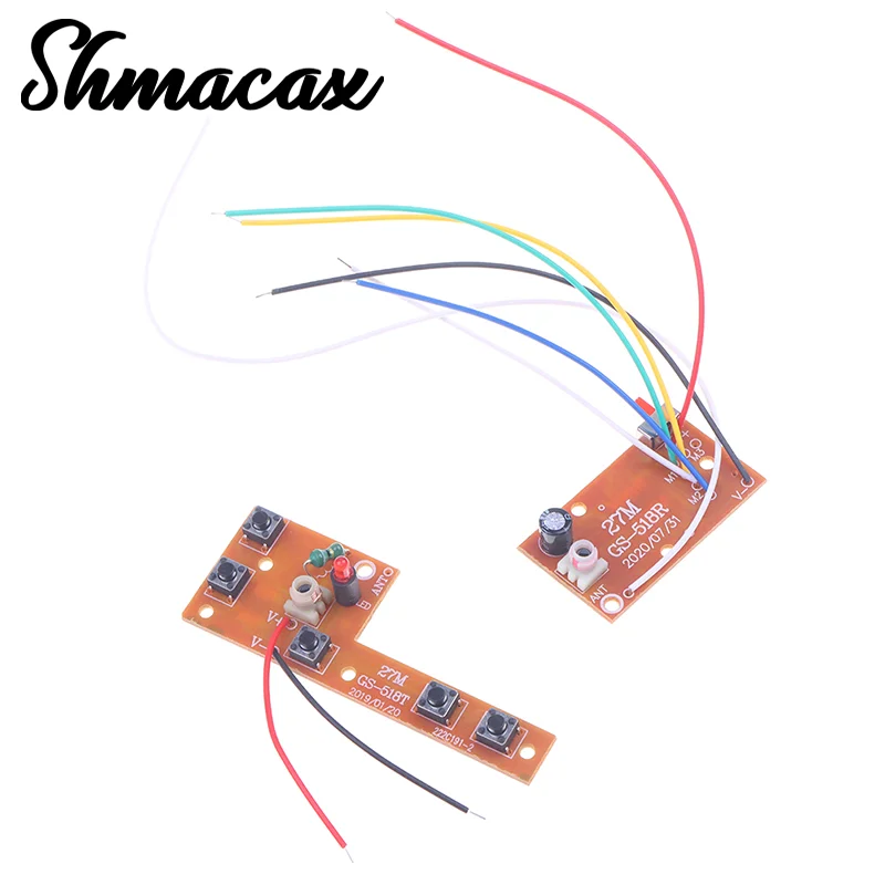 5CH RC Remote Control 27MHz Circuit PCB Transmitter And Receiver Board With Antenna Radio System Car Accessories