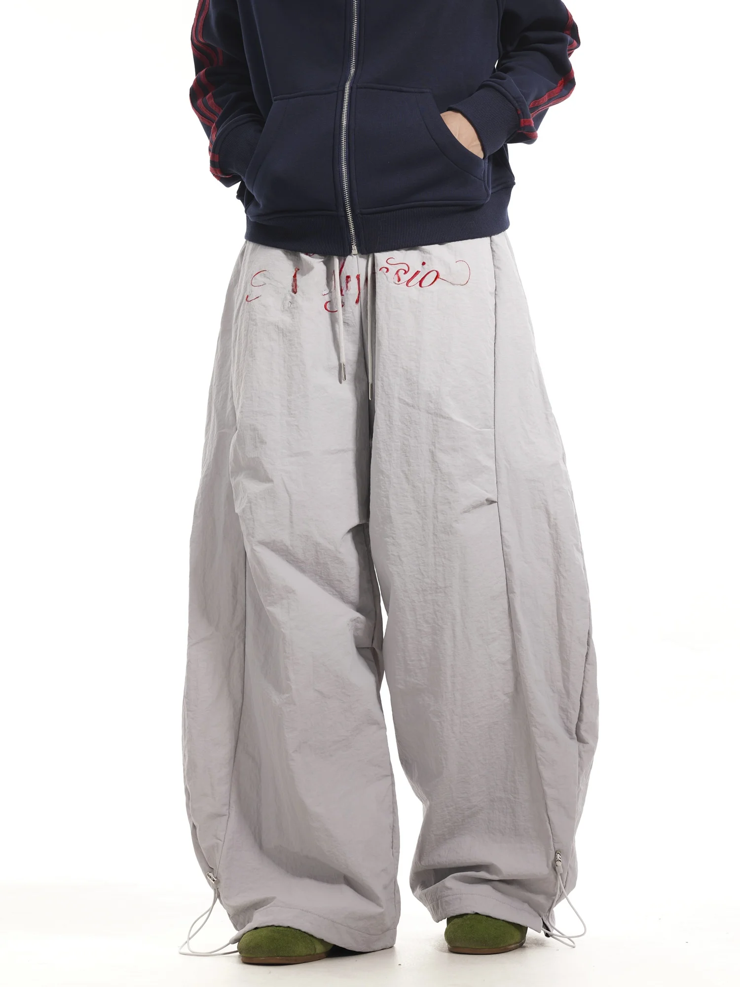 

Мужские рабочие брюки в американском ретро-стиле, свободные, повседневные, с широкими штанинами, весенне-осенние, в стиле «парашютные штаны»