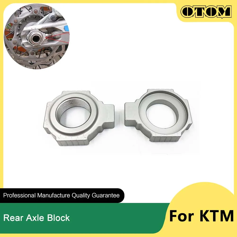 OTOM 2023 Motorcycle Rear Axle Block Chain Adjuster Slider Wheel Hub For KTM SXF XCF HUSQVARNA FC FX TC GASGAS EXF MCF 250 450