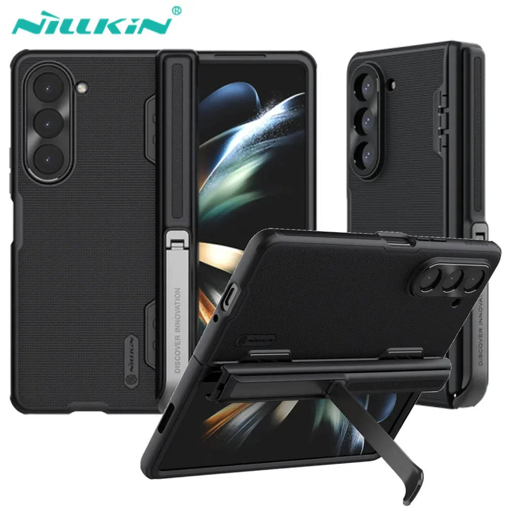 

Nillkin for Samsung Galaxy Z Fold 5 Case Super Frosted Shield Fold Case With Kickstand Shockproof Back Cover for Samsung Z Fold5