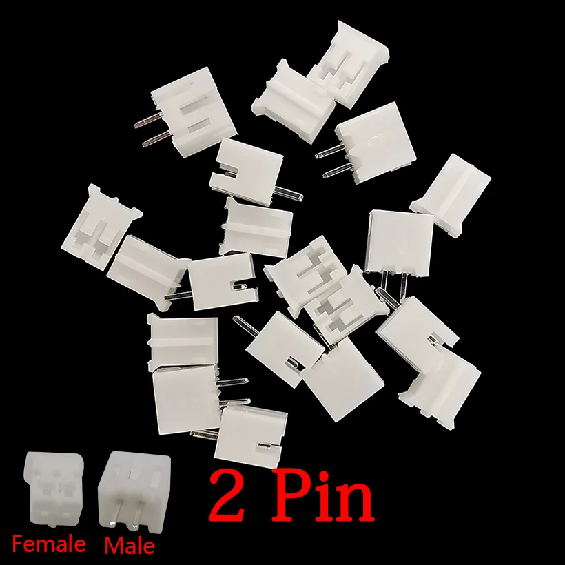 100Pcs JST PH 2.0 2/3/4/5 Pin Terminal Plastic Housing Male Female Pin Header Connector JST 2.0 2mm Plug Socket Shell