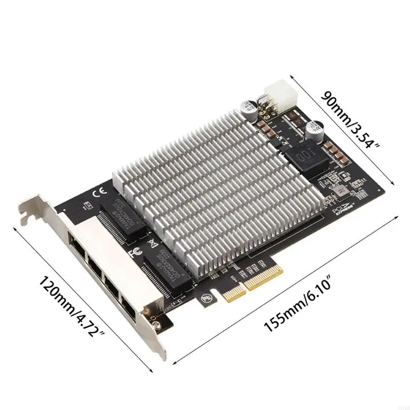 N84B 4-PORT 2.5Gネットワ​​ークカード2500MBPS 4x30W POE電源100m I226へ