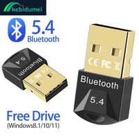 Kebidumei Bluetooth Adapter for PC Usb Bluetooth 5.4 5.3 Dongle BT Receiver for Speaker Mouse Keyboard Music Audio Transmitter