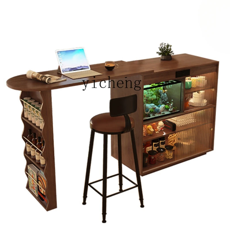 TQH bar table cabinet household living room removable retractable side cabinet partition island