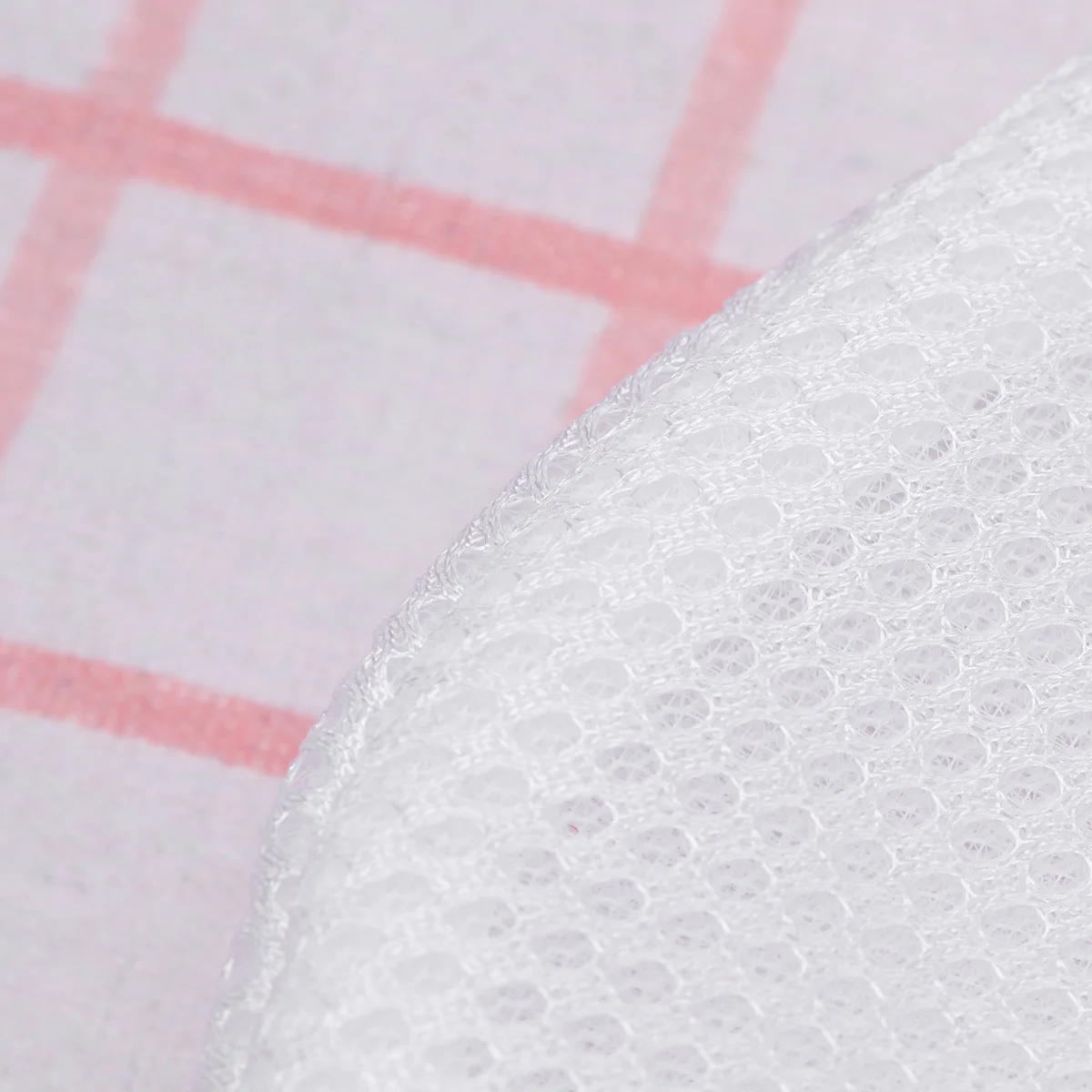 

2Pcs Wash Shoes Bag Delicates Mesh Laundry Protector Zipper Thickened Ventilation Grid Design Lanyard Portable Drying