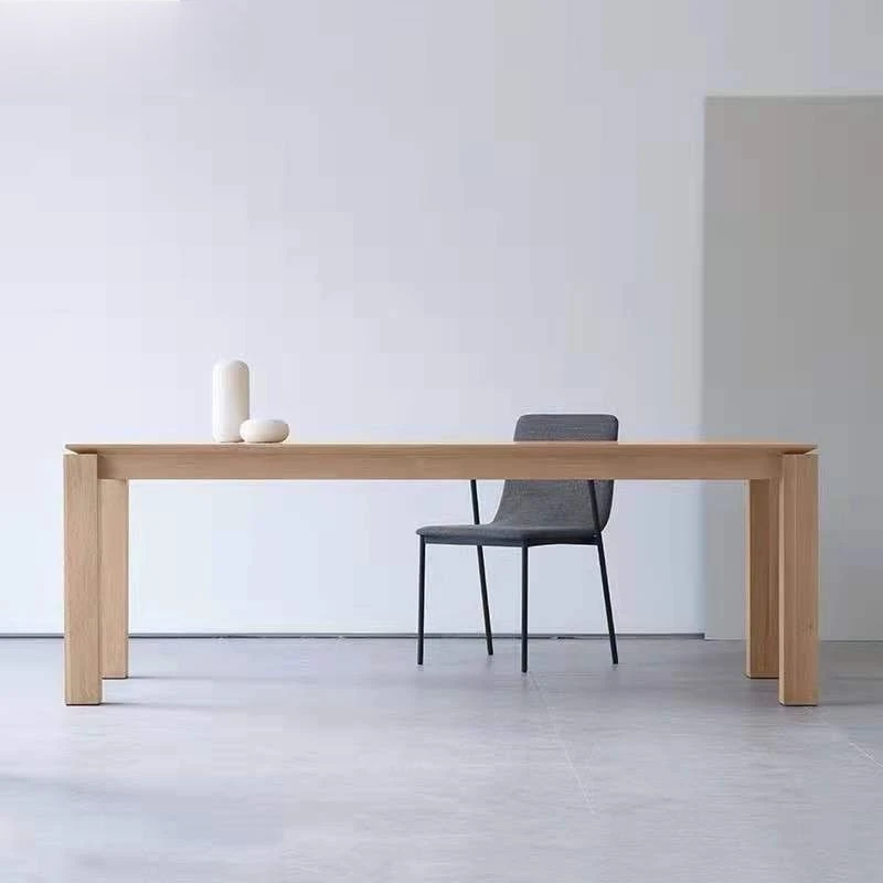 

Nordic minimalist solid wood ash conference table workbench household desk large board reception negotiation