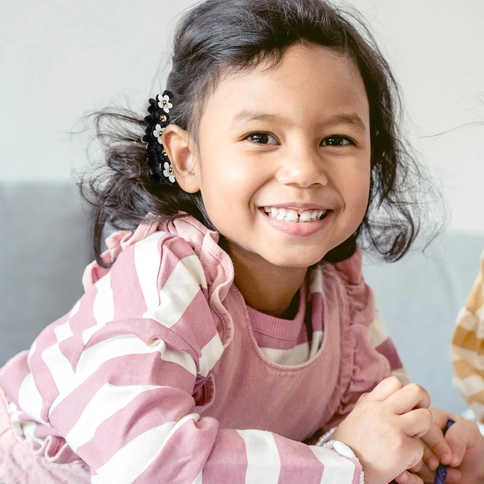 3 pezzi fiore forcina banana clip updo coda di cavallo supporto spesso riccio artiglio barrette donne acrilico durevole elegante accessorio per capelli per