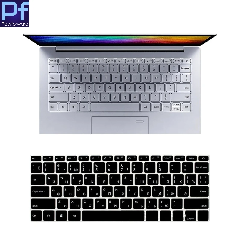 Russian Russia Keyboard Cover Skin for Xiaomi Mi Notebook Laptop redmibook 14 ii 2 ge Air 12 13 15 15.6 Pro Gaming Game lite