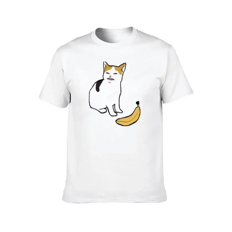 men t-shirts boys white black tops cat no banana T-Shirt quick drying t-shirt plus size tops blank t shirts men's t shirts