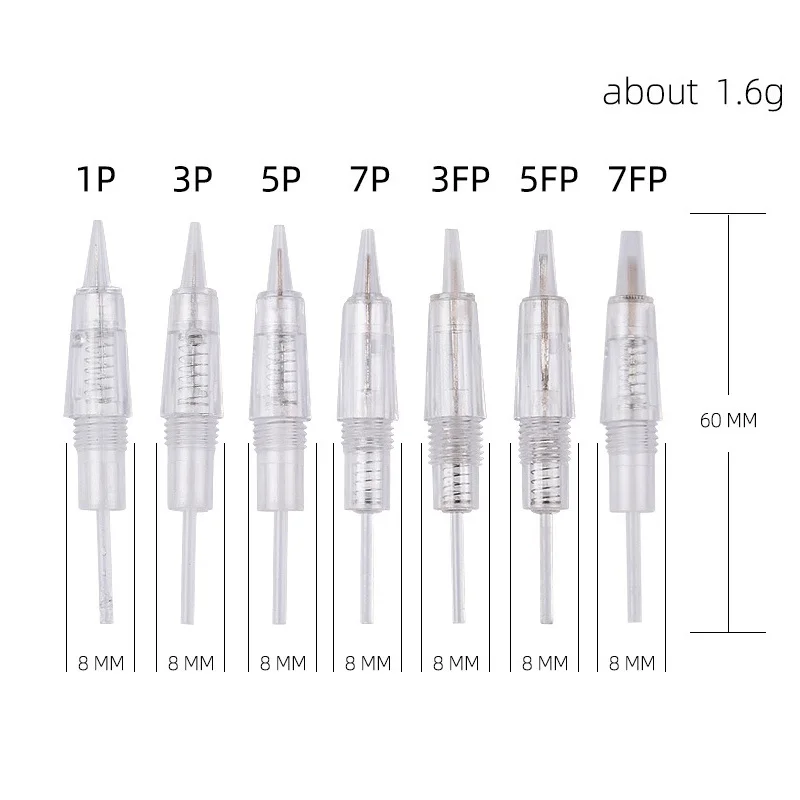 10pcs Tattoo Cartridge for Charmant Liberty Machine Permanent Makeup Eyebrow Lip 1RL/5RL/7FP Nano Tattoo Mahcine Pen Accessiroes