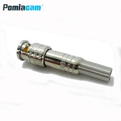 B-W1 10pcs/20pcs/50pcs optional Male Connector RG-59 for Coaxical Cable Brass End Crimp Cable Screwing CCTV Camera BNC connector