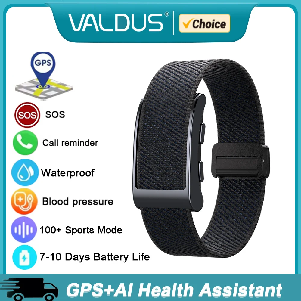 VALDUS VIGOR GPS Smart Bracelet Man Woman SOS Fall Detection