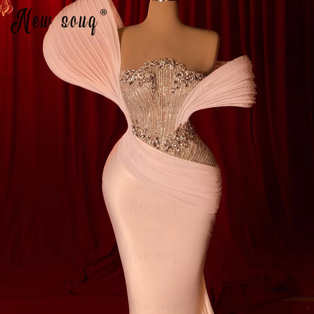 Ivory Satin Evening Dresses Off Shoulder Formal Occasion Dress 2024 Dubai Wedding Dress for Brides Custom Gala Prom Dresses