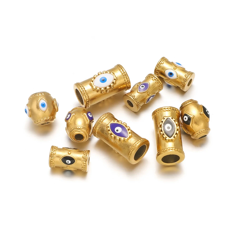 2pcs contas longas evil eye aço inoxidável: Guia Definitivo de Seleção, Aplicação e Durabilidade para Artesãos de Joias